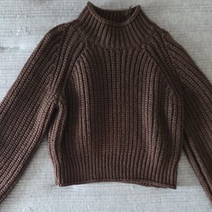 Elegant Brown Turtleneck Sweater